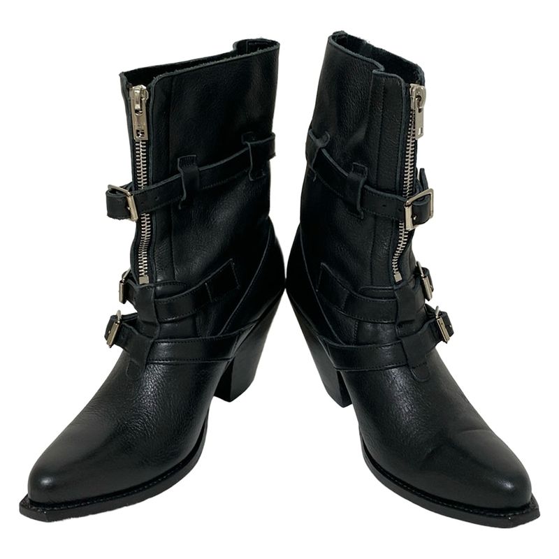 Celine Short Boots 37 Women's - Black Hedi Slimane Berlin Boots Leather