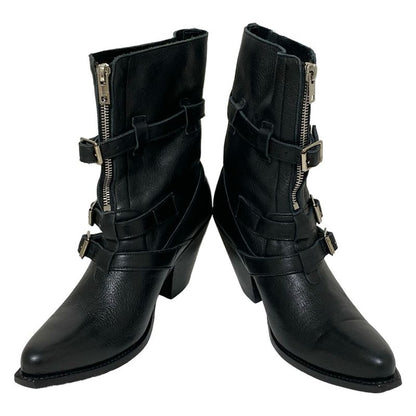 Celine Short Boots 37 Women's - Black Hedi Slimane Berlin Boots Leather