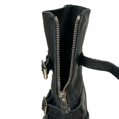 Celine Short Boots 37 Women's - Black Hedi Slimane Berlin Boots Leather