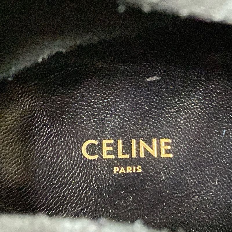 Celine Short Boots 37 Women's - Black Hedi Slimane Berlin Boots Leather