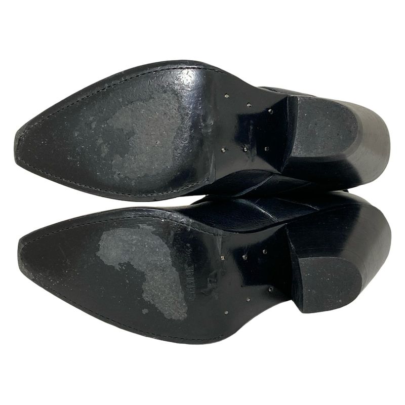 Celine Short Boots 37 Women's - Black Hedi Slimane Berlin Boots Leather