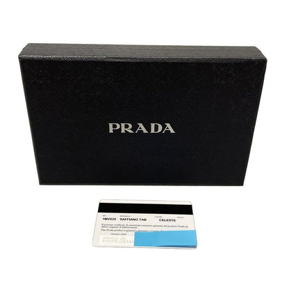Prada Long Wallet - 1mv025 Light Blue Leather