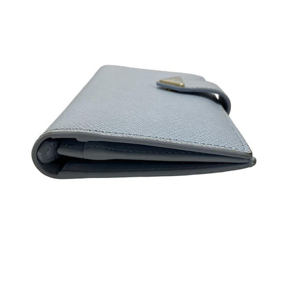 Prada Long Wallet - 1mv025 Light Blue Leather