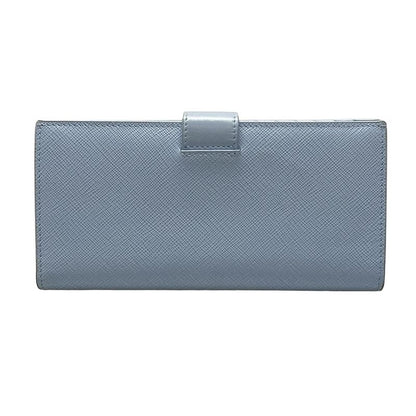 Prada Long Wallet - 1mv025 Light Blue Leather
