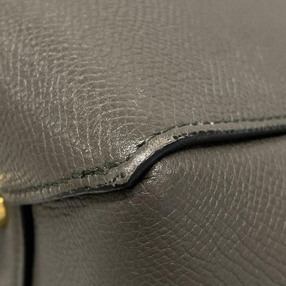 Celine Handbag Belt Bag Mini Dark Gray Leather