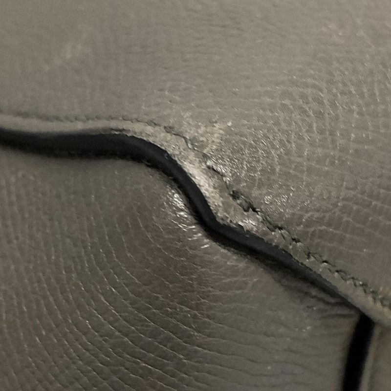 Celine Handbag Belt Bag Mini Dark Gray Leather