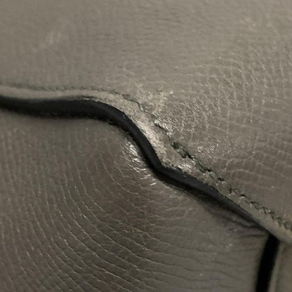 Celine Handbag Belt Bag Mini Dark Gray Leather