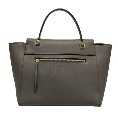 Celine Handbag Belt Bag Mini Dark Gray Leather