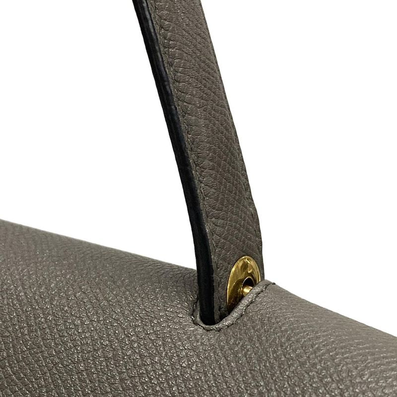 Celine Handbag Belt Bag Mini Dark Gray Leather