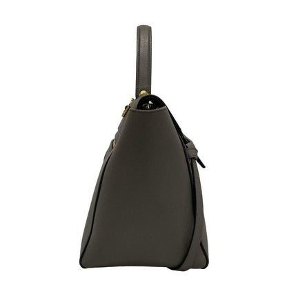 Celine Handbag Belt Bag Mini Dark Gray Leather