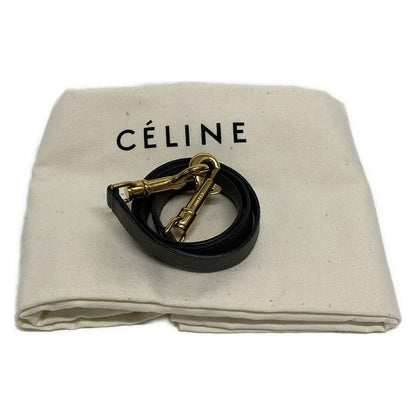 Celine Handbag Belt Bag Mini Dark Gray Leather