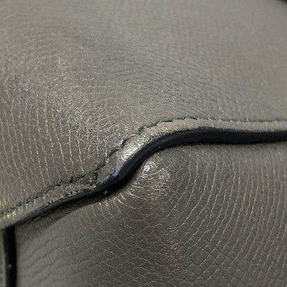 Celine Handbag Belt Bag Mini Dark Gray Leather