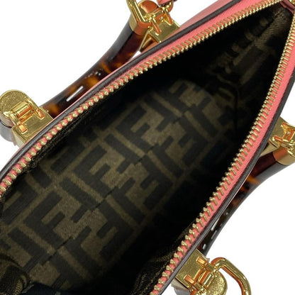 Fendi Handbag Mini Visible 8bs067 Pink Leather