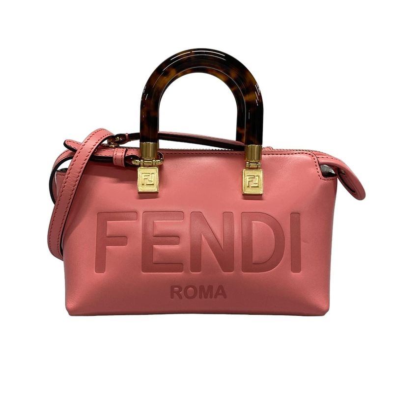 Fendi Handbag Mini Visible 8bs067 Pink Leather