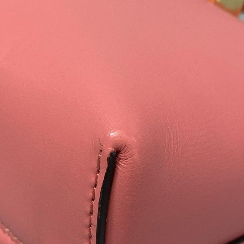 Fendi Handbag Mini Visible 8bs067 Pink Leather