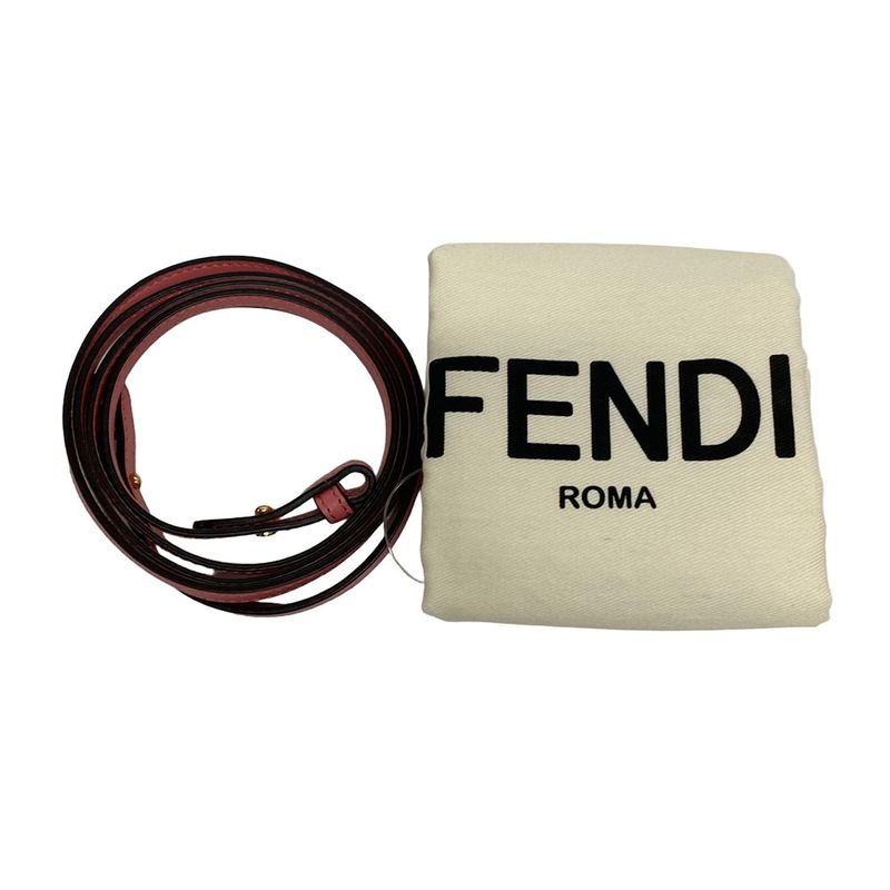 Fendi Handbag Mini Visible 8bs067 Pink Leather