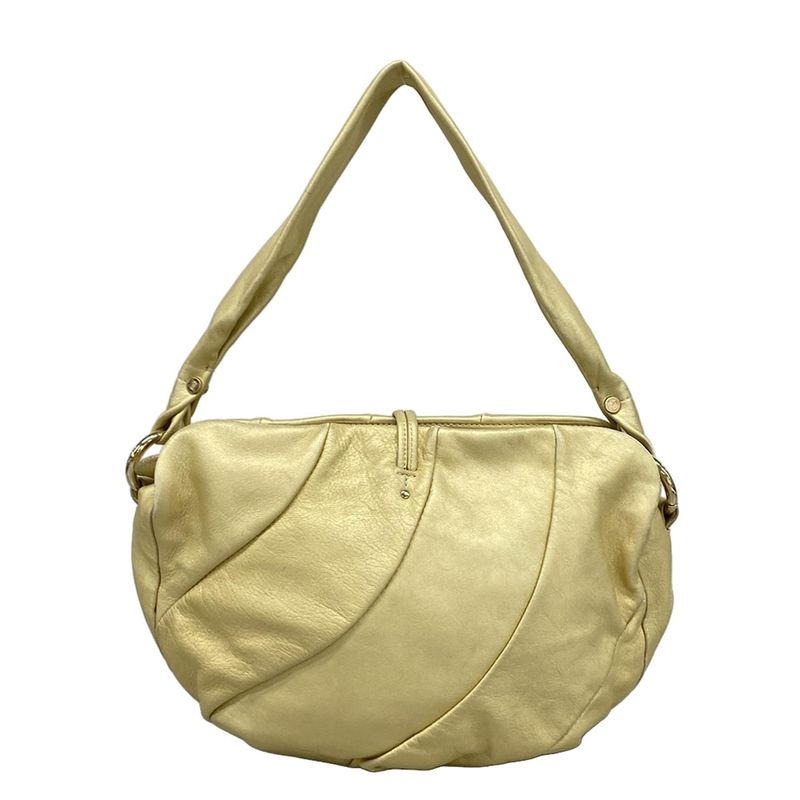 Celine Handbag Bittersweet Gold Leather