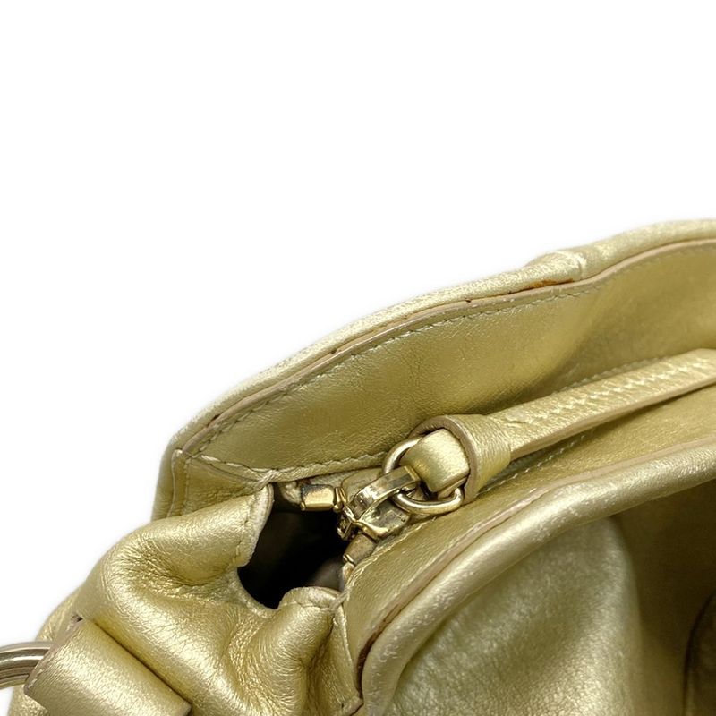 Celine Handbag Bittersweet Gold Leather