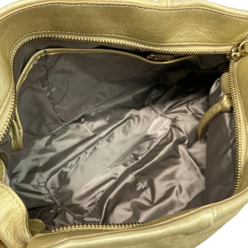 Celine Handbag Bittersweet Gold Leather