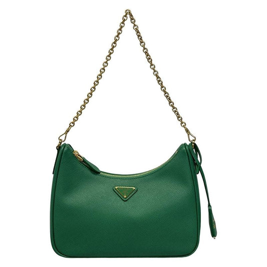 Prada Shoulder Bag - Green Re-Edition 2005 Removable Strap Leather