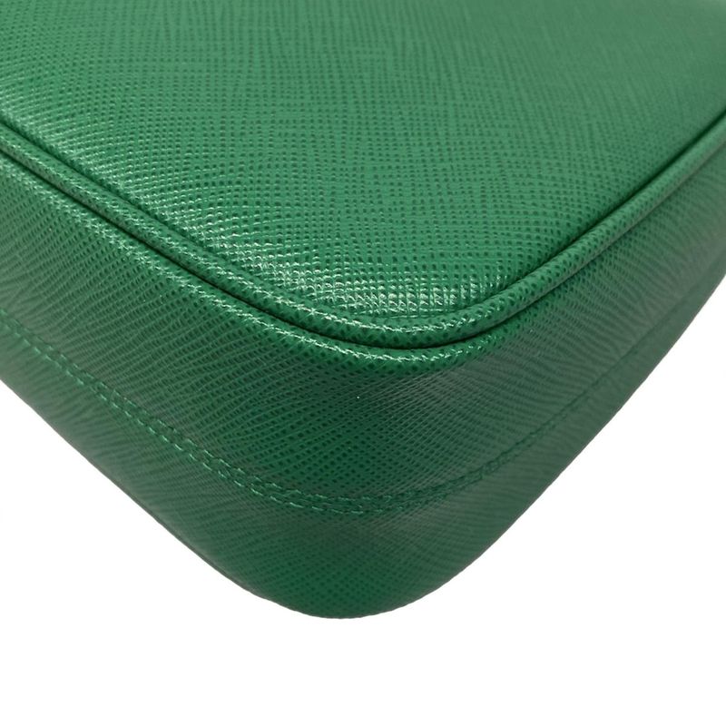 Prada Shoulder Bag - Green Re-Edition 2005 Removable Strap Leather
