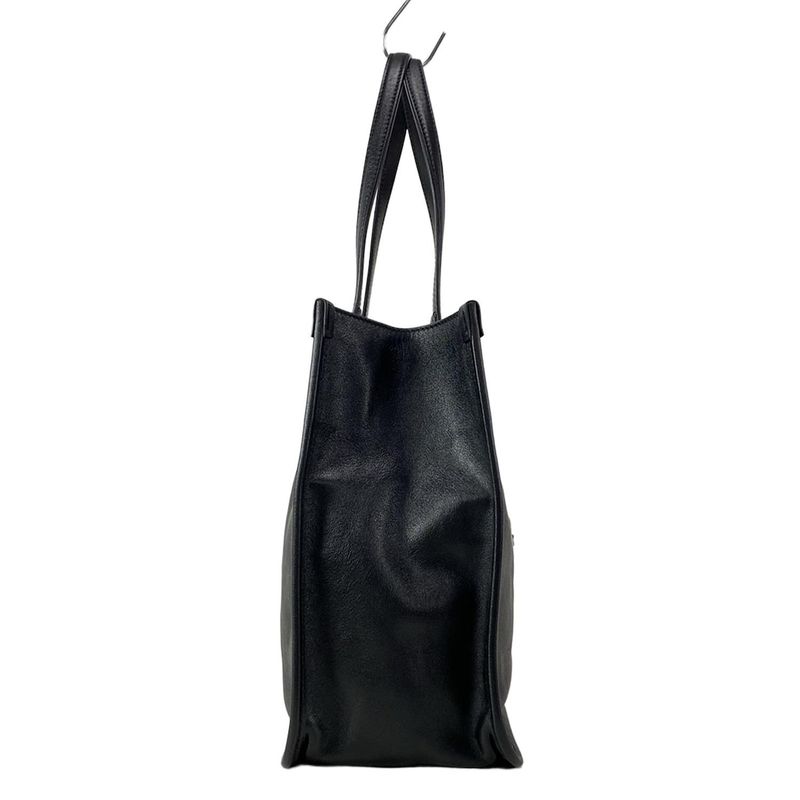 Gucci Tote Bag Horsebit 1955 623694 Black Leather