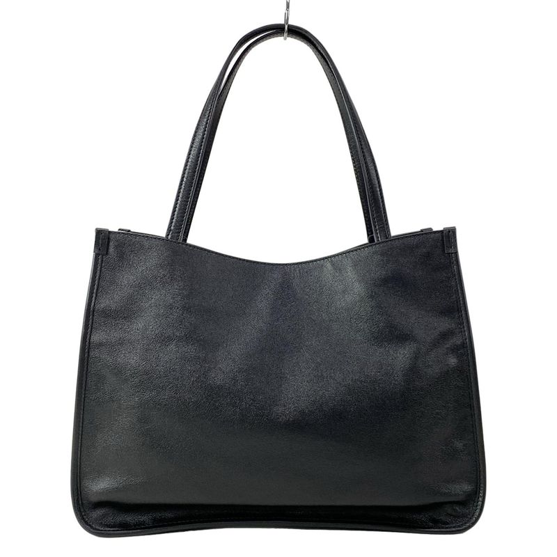 Gucci Tote Bag Horsebit 1955 623694 Black Leather