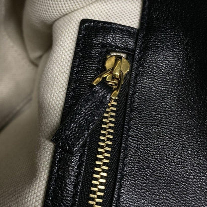 Gucci Tote Bag Horsebit 1955 623694 Black Leather