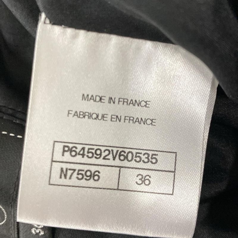 Chanel Skirt Size 36 S Women's - P64592 Black Knee Length 2020 Knit Cashmere