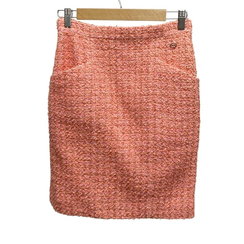 Chanel Skirt Size 38 M Women's - P63188 Pink X Light Purple Knee Length 2020