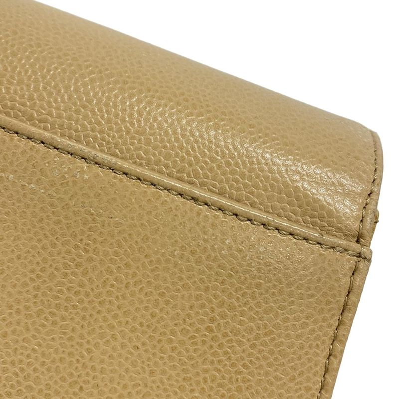 Chanel Shoulder Bag Trapezoid Bag Beige Flap Bag Turnlock Gold Hardware