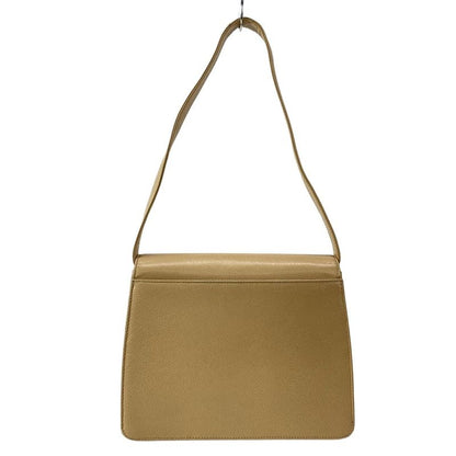 Chanel Shoulder Bag Trapezoid Bag Beige Flap Bag Turnlock Gold Hardware