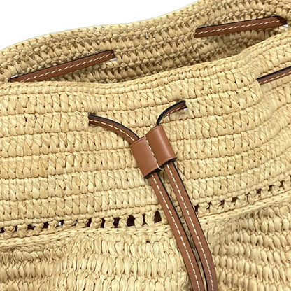 Loewe Shoulder Bag Ruffle Balloon Bag A710p83x02 Beige X Brown Leather