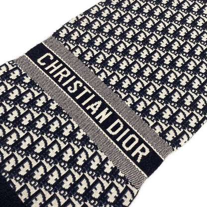 Dior Christian Dior Scarf - 15dob201i099 Ivory X Dark Navy X Navy Logogram