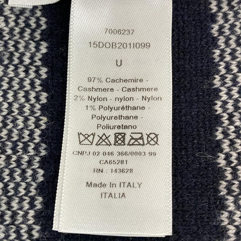 Dior Christian Dior Scarf - 15dob201i099 Ivory X Dark Navy X Navy Logogram