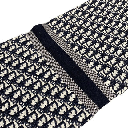 Dior Christian Dior Scarf - 15dob201i099 Ivory X Dark Navy X Navy Logogram