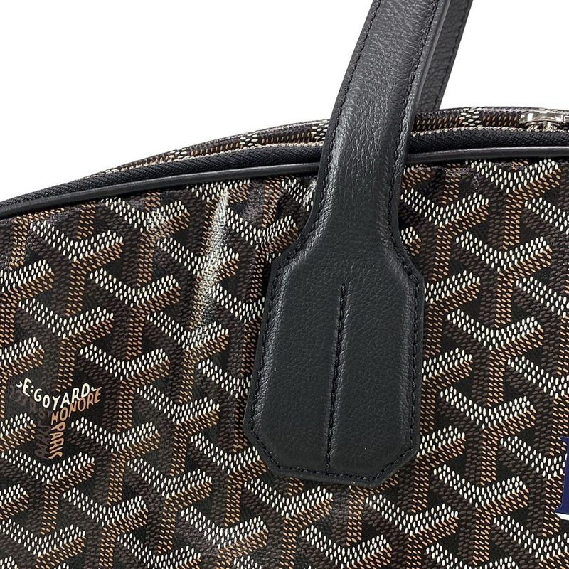 Goyard Garment Case Mayfair Black X White X Navy Markage Leather