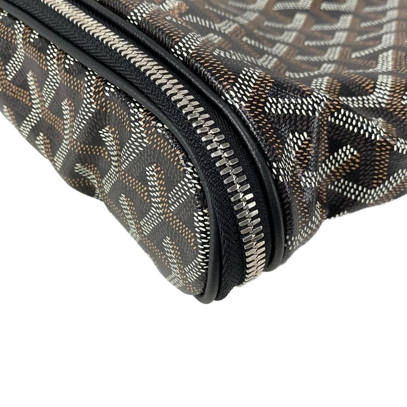 Goyard Garment Case Mayfair Black X White X Navy Markage Leather