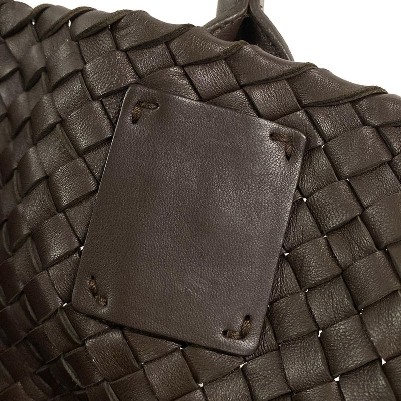 Bottega Veneta Tote Bag Cabas MM 115664 Dark Brown Limited to 500 Leather
