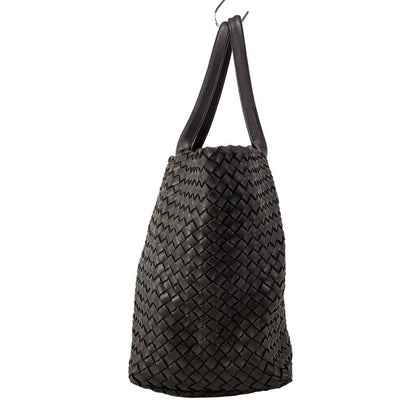 Bottega Veneta Tote Bag Cabas MM 115664 Dark Brown Limited to 500 Leather