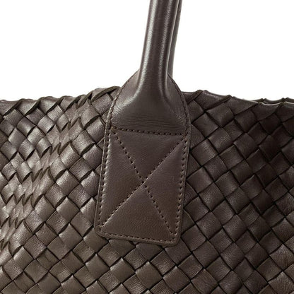 Bottega Veneta Tote Bag Cabas MM 115664 Dark Brown Limited to 500 Leather