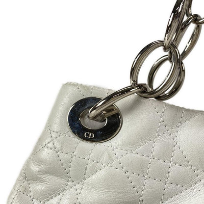 Dior Christian Dior Tote Bag Dior Soft White Chain Handle Leather