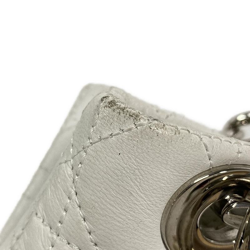 Dior Christian Dior Tote Bag Dior Soft White Chain Handle Leather