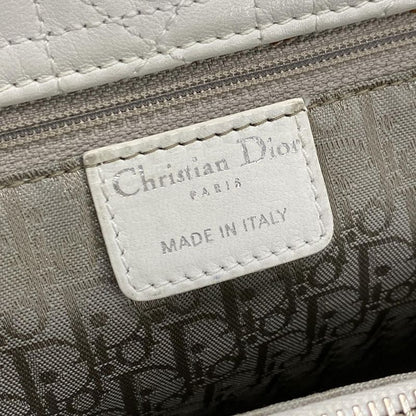 Dior Christian Dior Tote Bag Dior Soft White Chain Handle Leather