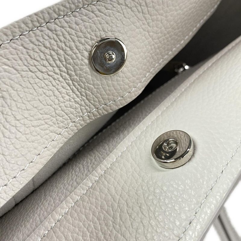 Balenciaga Tote Bag Everyday Small North South 672791 Light Gray Leather