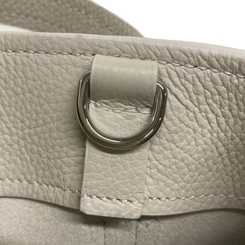 Balenciaga Tote Bag Everyday Small North South 672791 Light Gray Leather