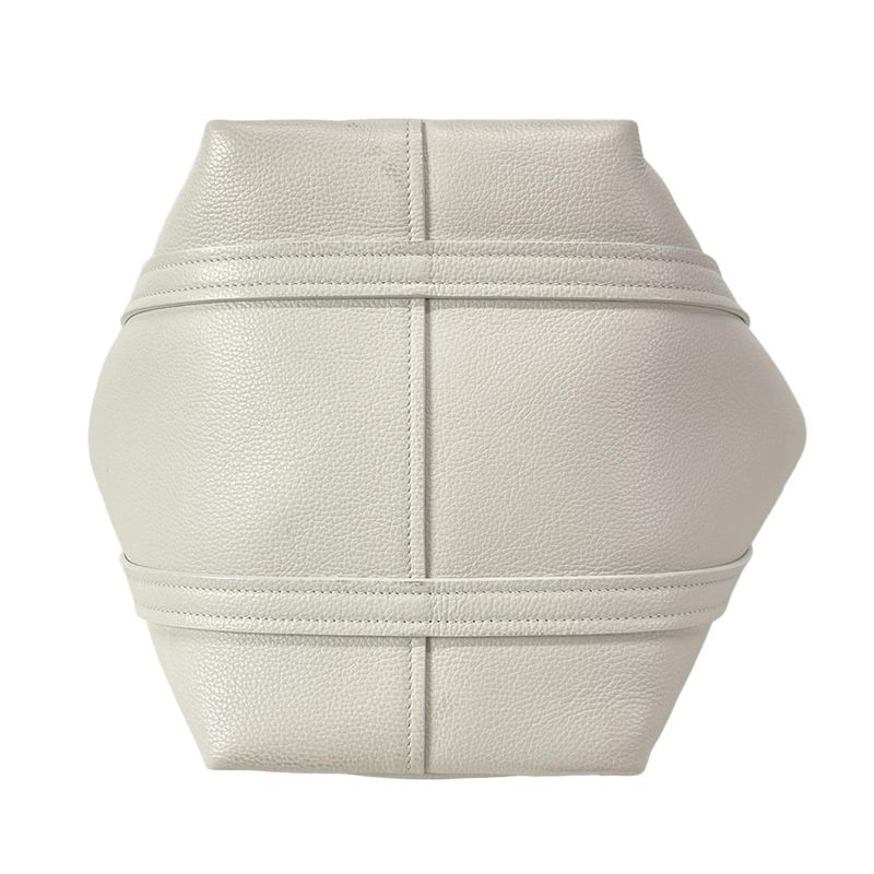 Balenciaga Tote Bag Everyday Small North South 672791 Light Gray Leather