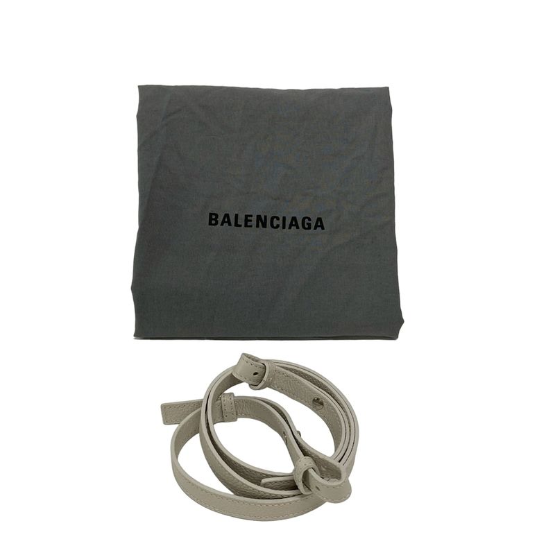 Balenciaga Tote Bag Everyday Small North South 672791 Light Gray Leather