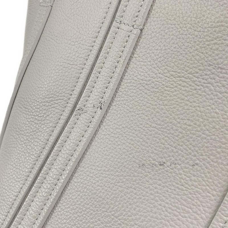 Balenciaga Tote Bag Everyday Small North South 672791 Light Gray Leather