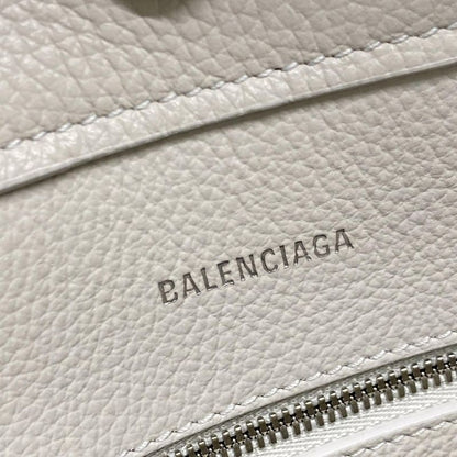 Balenciaga Tote Bag Everyday Small North South 672791 Light Gray Leather